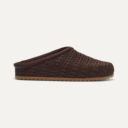 Rothys The Casual Clog in Chocolate Crochet