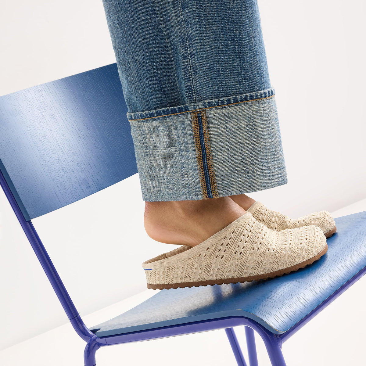 Rothys The Casual Clog in Powder Crochet