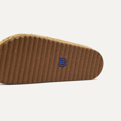 Rothys The Casual Clog in Metallic Golden Crochet