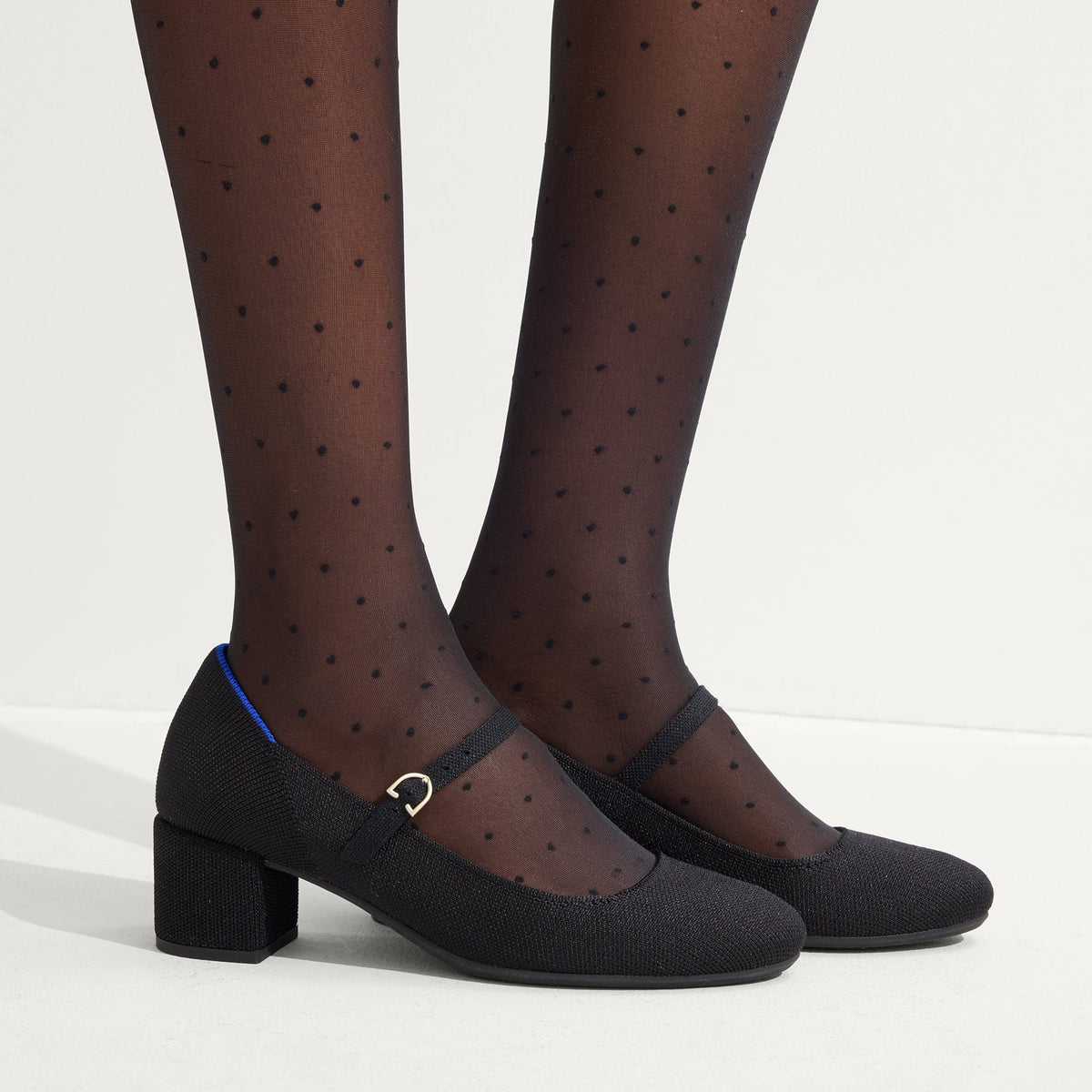 Rothys The Mary Jane Heel in Black