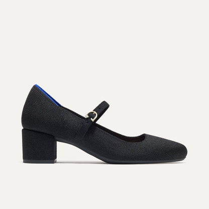 Rothys The Mary Jane Heel in Black