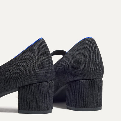 Rothys The Mary Jane Heel in Black