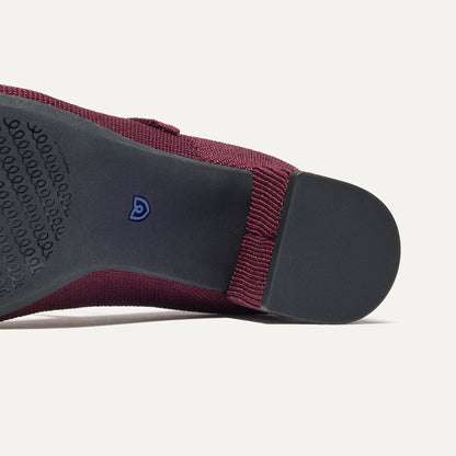 Rothys The Mary Jane Heel in Wine Red