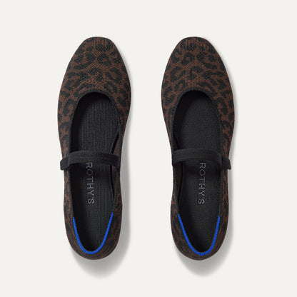 Rothys The Square Mary Jane in Classic Cheetah