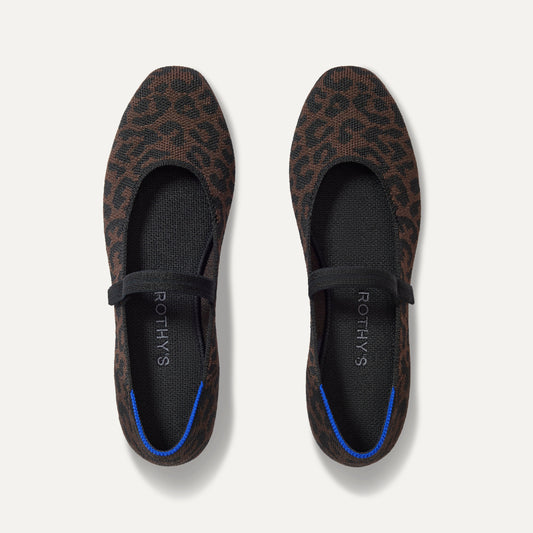 Rothys The Square Mary Jane in Classic Cheetah