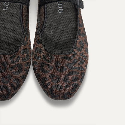 Rothys The Square Mary Jane in Classic Cheetah