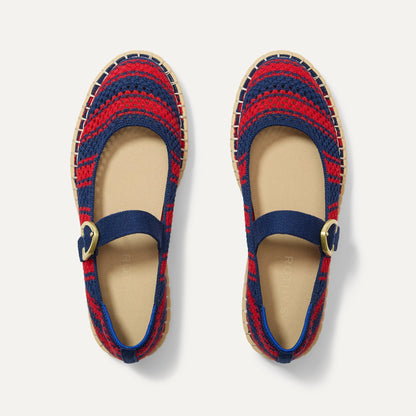 Rothys The Espadrille Mary Jane in Cherry Tide
