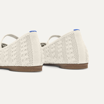 Rothys The Max Square Mary Jane in Sandy Crochet
