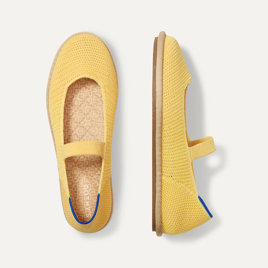 Rothys Women's Cruiser Mary Jane in Sunbeam Raffia-Knit