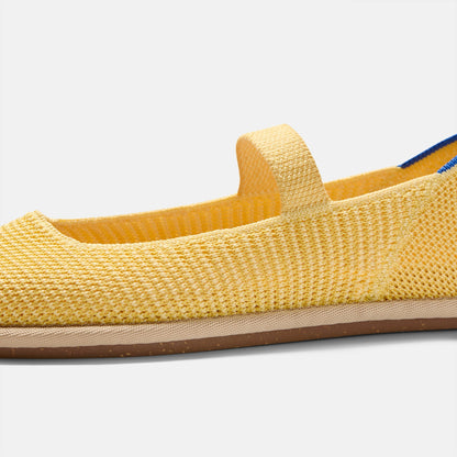 Rothys Women's Cruiser Mary Jane in Sunbeam Raffia-Knit