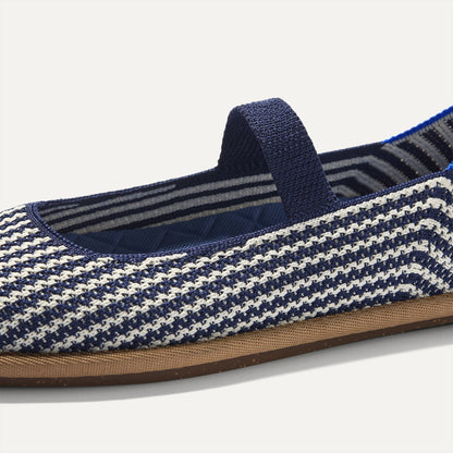 Rothys Women's Cruiser Mary Jane in Blackberry Stripe