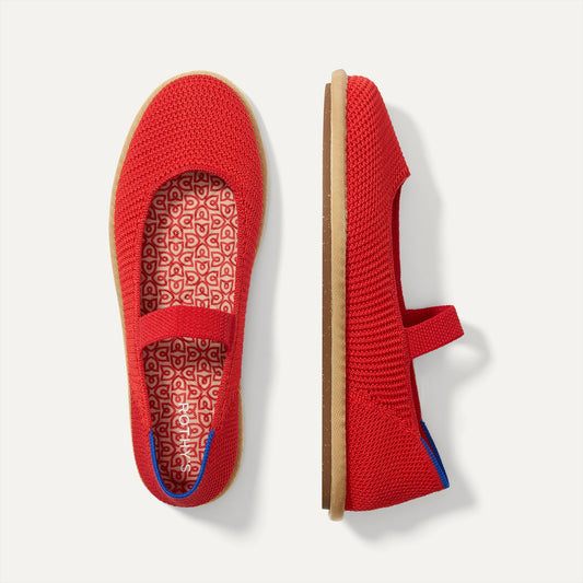 Rothys Women's Cruiser Mary Jane in Poppy Raffia-Knit