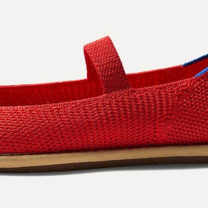 Rothys Women's Cruiser Mary Jane in Poppy Raffia-Knit