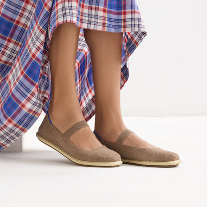 Rothys Women's ReVelvet™ Cruiser Mary Jane in ReVelvet™ Portobello