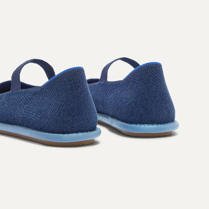 Rothys Women's ReVelvet™ Cruiser Mary Jane in ReVelvet™ Navy