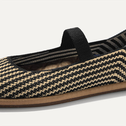 Rothys Women's Cruiser Mary Jane in Toffee Stripe