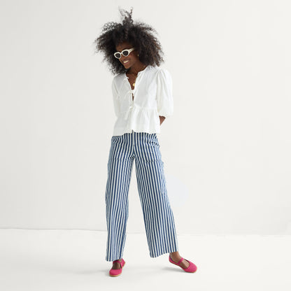 Rothys Women's Cruiser Mary Jane in Raspberry Stripe