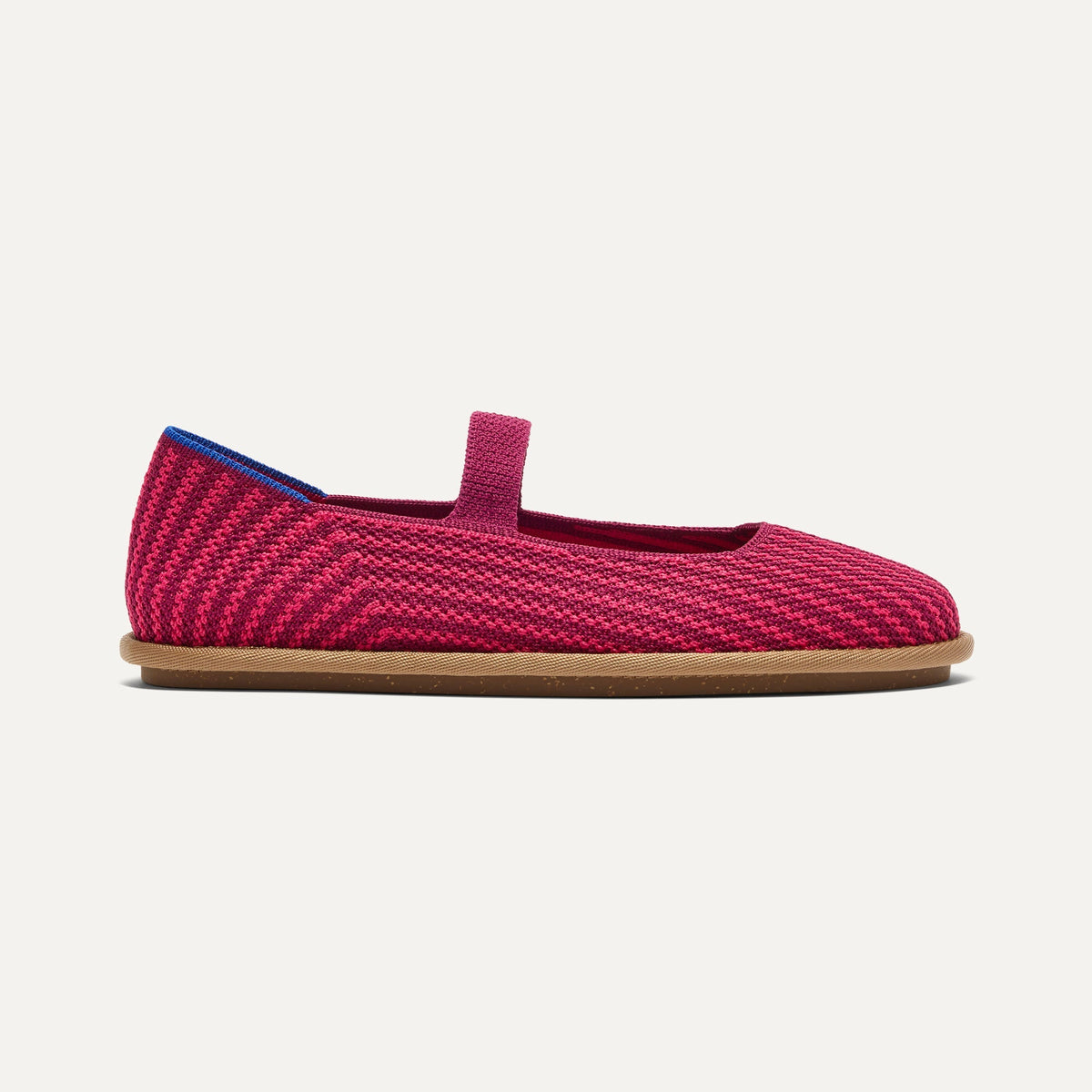 Rothys Women's Cruiser Mary Jane in Raspberry Stripe