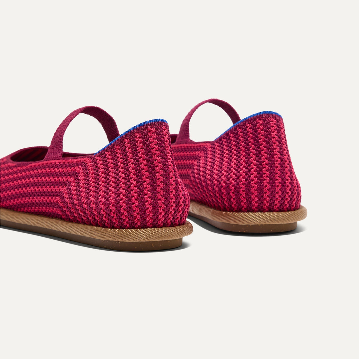Rothys Women's Cruiser Mary Jane in Raspberry Stripe