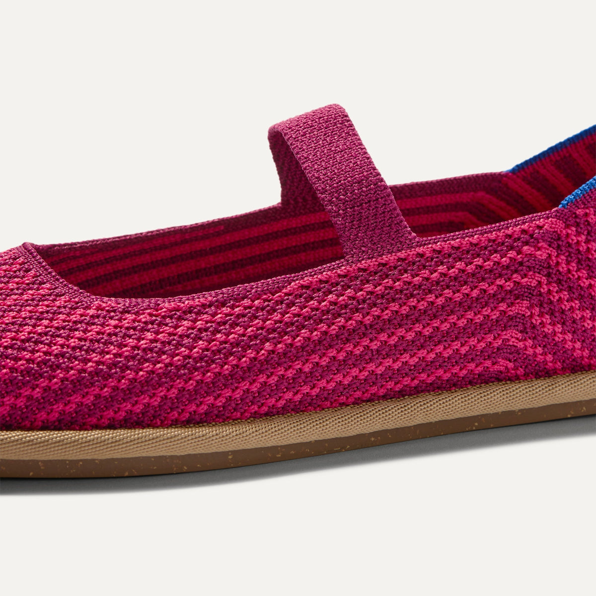 Rothys Women's Cruiser Mary Jane in Raspberry Stripe