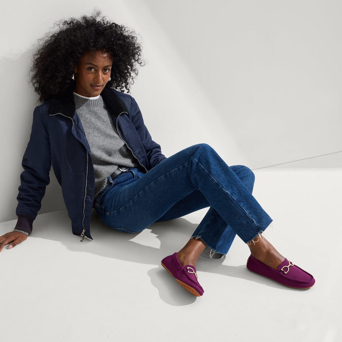 Rothys The Double Bit Driver in Purple Sapphire