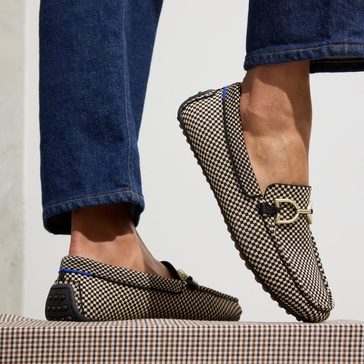 Rothys The Double Bit Driver in Classic Micro Check
