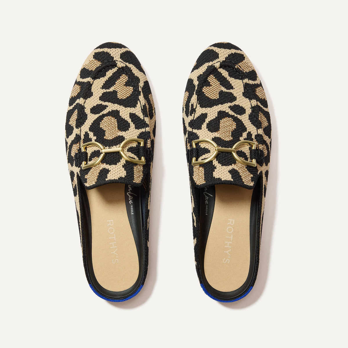 Rothys The Double Bit Loafer Mule in Desert Cat