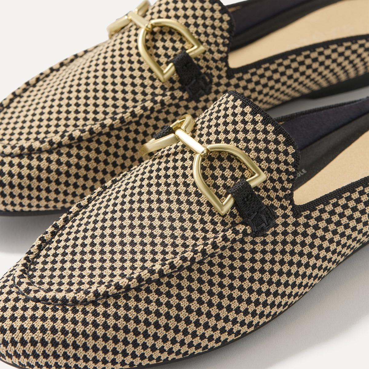 Rothys The Double Bit Loafer Mule in Classic Micro Check