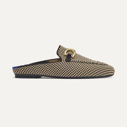 Rothys The Double Bit Loafer Mule in Classic Micro Check