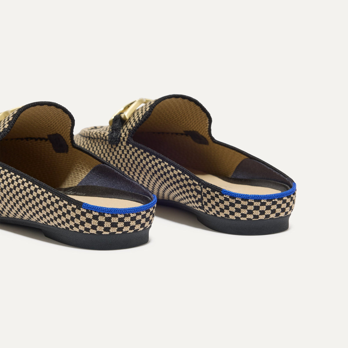 Rothys The Double Bit Loafer Mule in Classic Micro Check