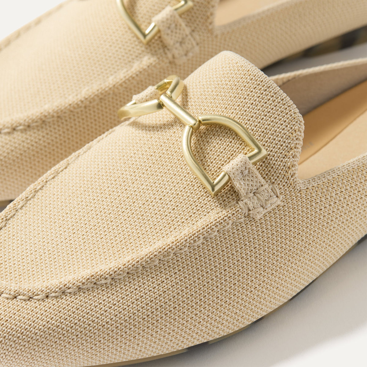 Rothys The Double Bit Loafer Mule in Sandstone