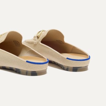 Rothys The Double Bit Loafer Mule in Sandstone