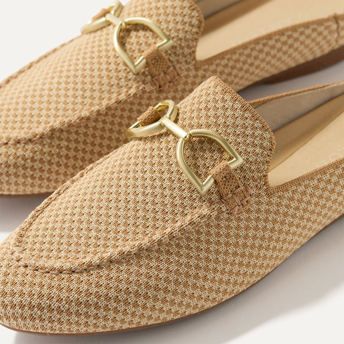 Rothys The Double Bit Loafer Mule in Waffle Micro Check