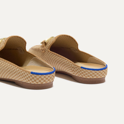 Rothys The Double Bit Loafer Mule in Waffle Micro Check
