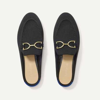 Rothys The Double Bit Loafer Mule in Black