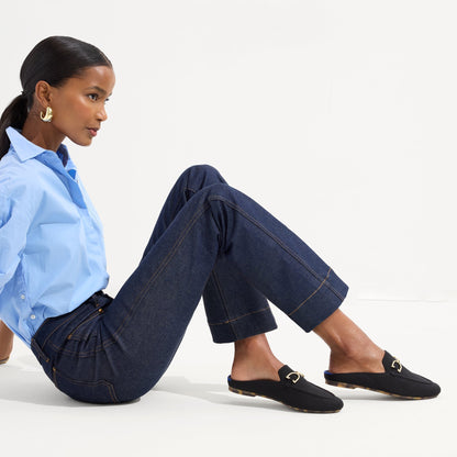 Rothys The Double Bit Loafer Mule in Black