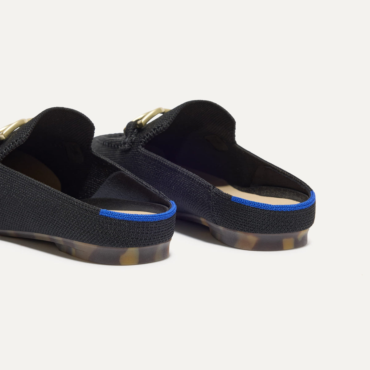 Rothys The Double Bit Loafer Mule in Black