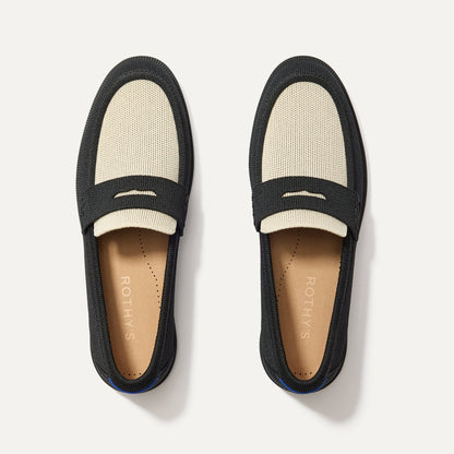 Rothys The Penny Loafer in Tux for Women