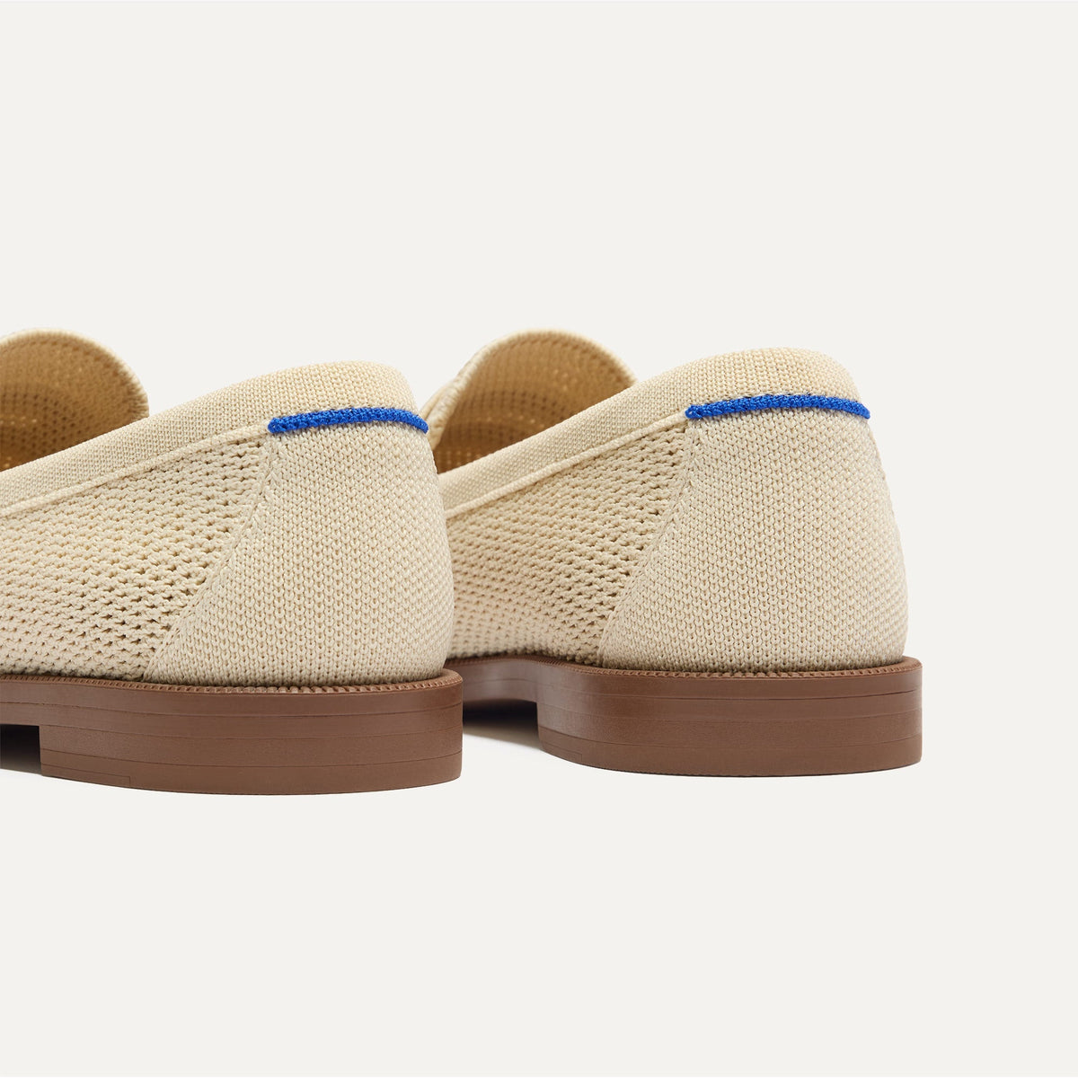 Rothys The Penny Loafer in Conch Raffia-Knit for Women