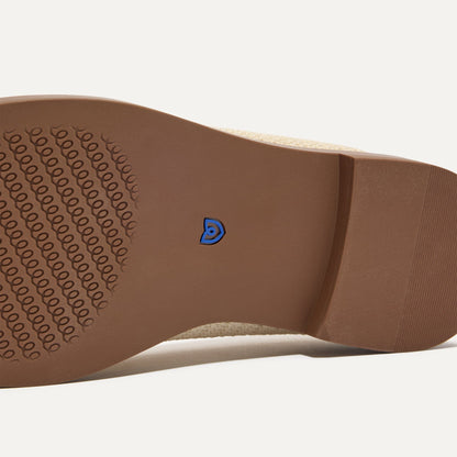 Rothys The Penny Loafer in Conch Raffia-Knit for Women