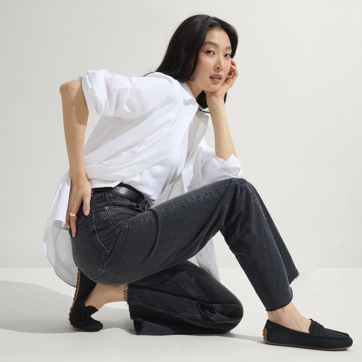 Rothys The Daily Driver in Black for Women