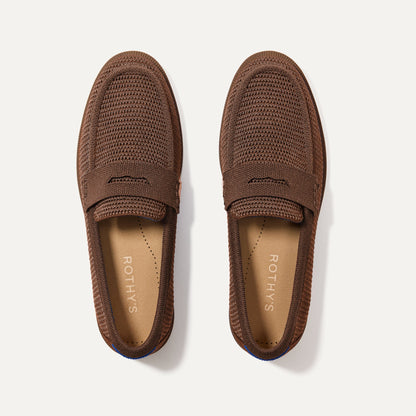 Rothys The Penny Loafer in Cinnamon Raffia-Knit for Women