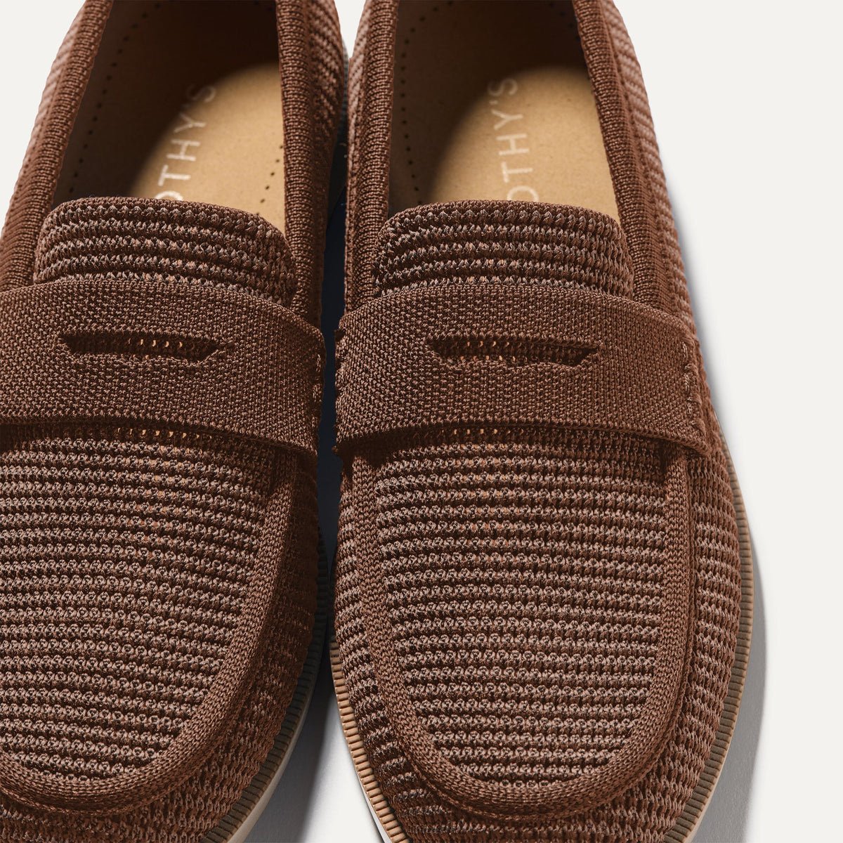 Rothys The Penny Loafer in Cinnamon Raffia-Knit for Women