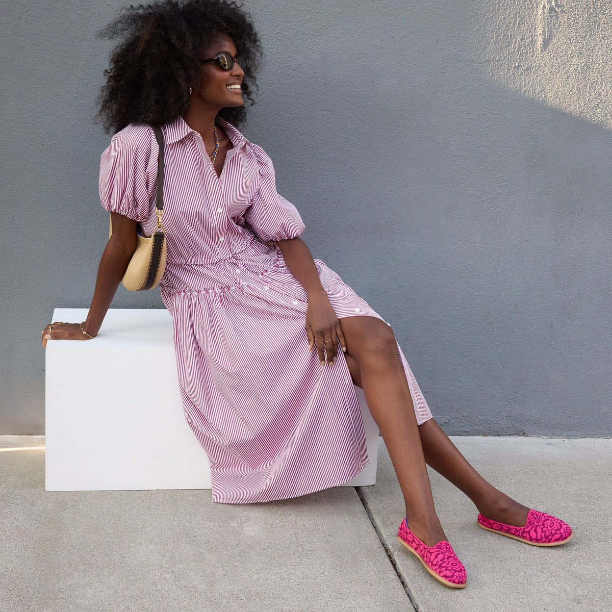 Rothys Women's Cruiser Loafer in Fuchsia Bloom