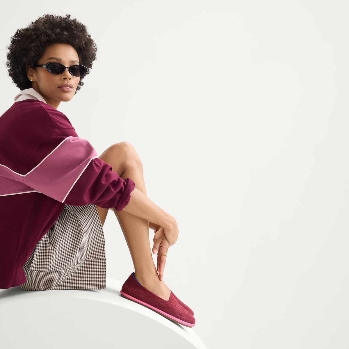 Rothys Women's ReVelvet™ Cruiser Loafer in ReVelvet™ Cabernet