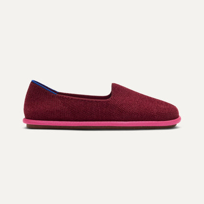 Rothys Women's ReVelvet™ Cruiser Loafer in ReVelvet™ Cabernet