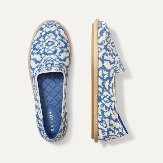 Rothys Women's Cruiser Loafer in Marine Bloom