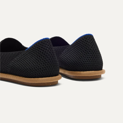Rothys Women's Cruiser Loafer in Black Raffia-Knit
