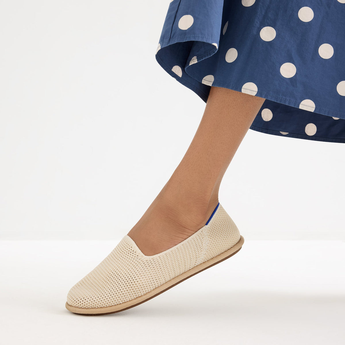 Rothys Women's Cruiser Loafer in White Raffia-Knit