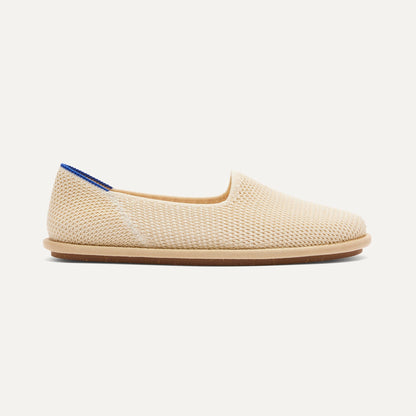 Rothys Women's Cruiser Loafer in White Raffia-Knit